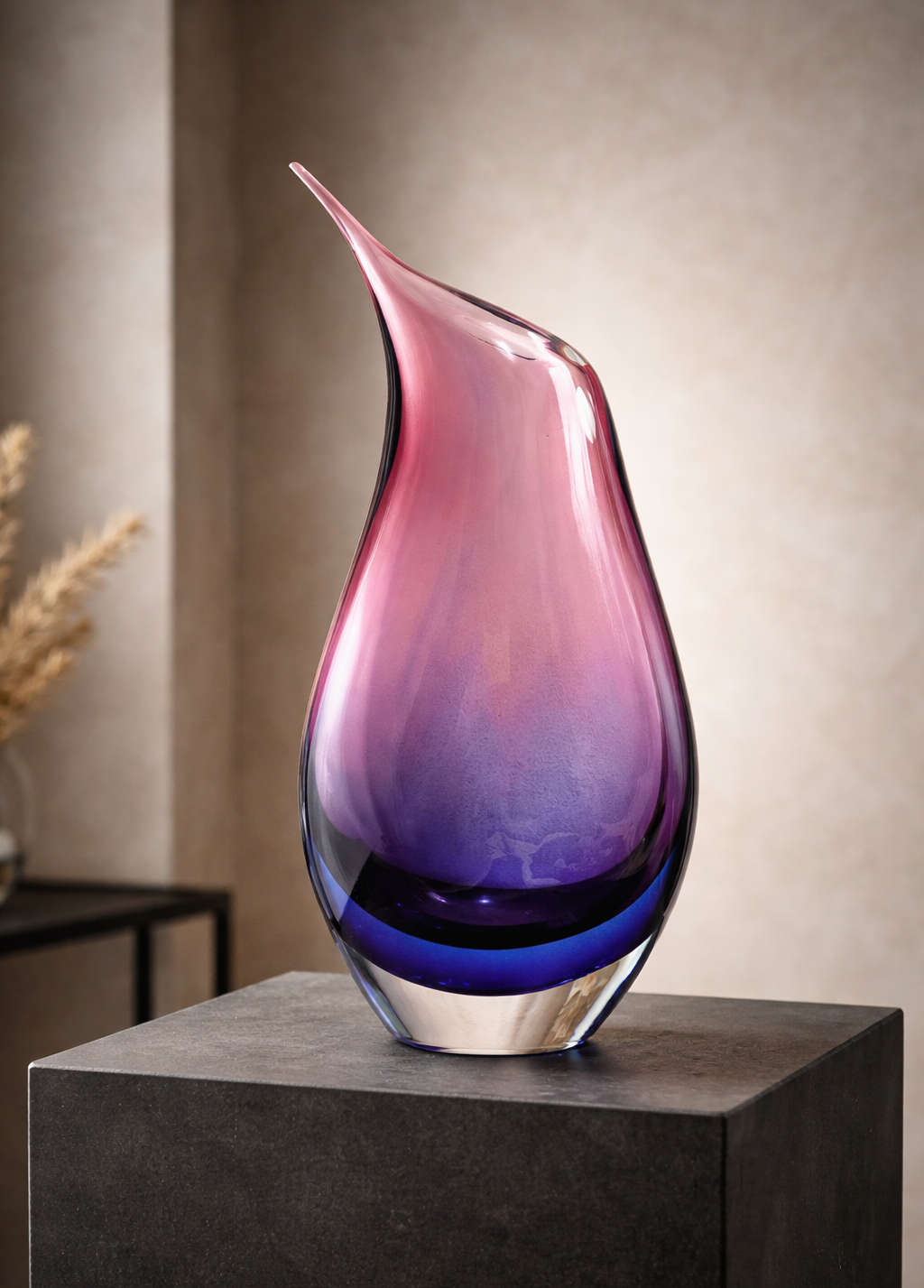 Teardrop Purple Vase