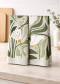 Boho Dish Towel Set - Sage/Olive Green